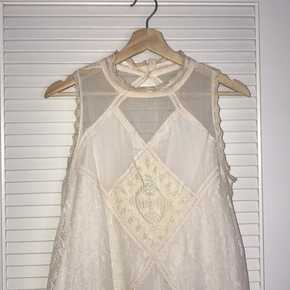 Free People Angel Lace Shift Dress Size M - Picture 4 of 7